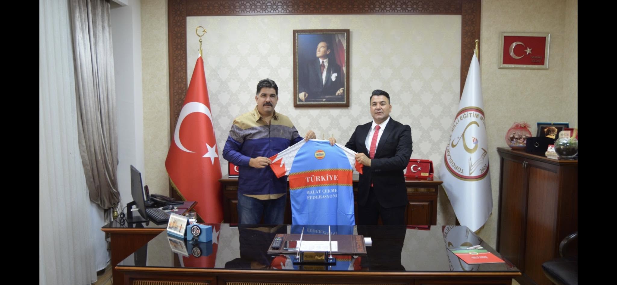 Toroslar İlçe Milli Eğitim Müdürü Oğuzhan Tülücü’ye Hayırlı Olsun Ziyareti