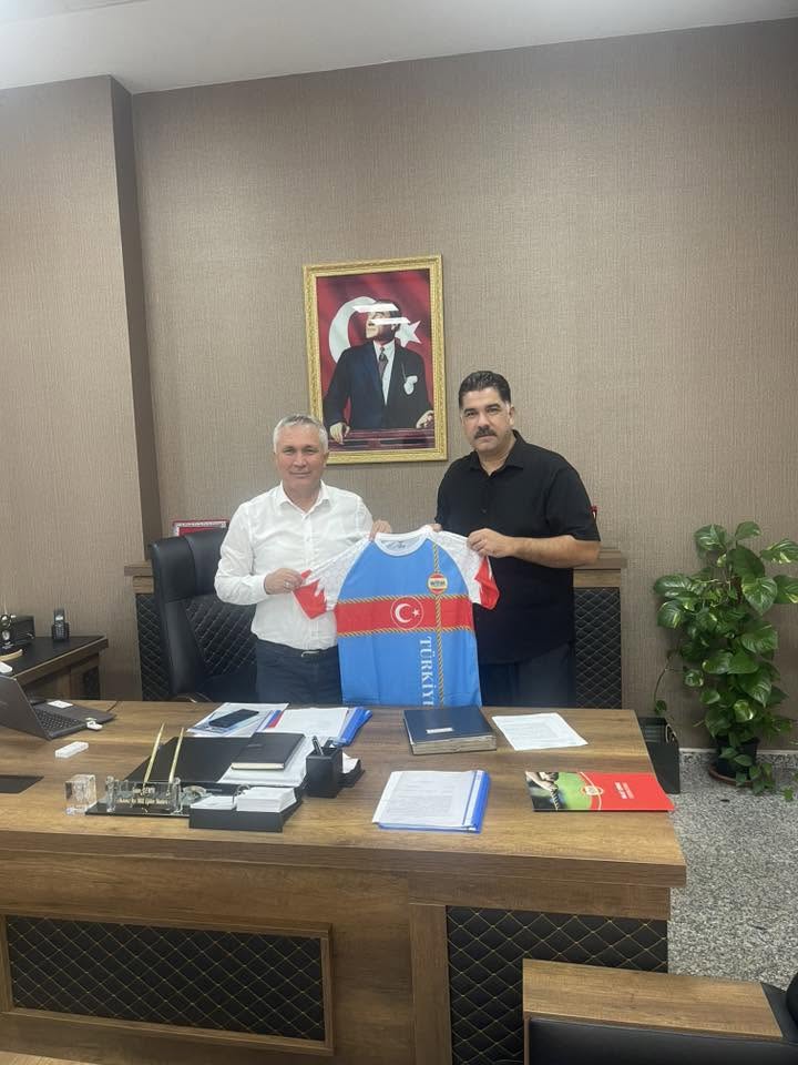 A visit to Saim Demir, Director of National Education for the Akdeniz District, at his office