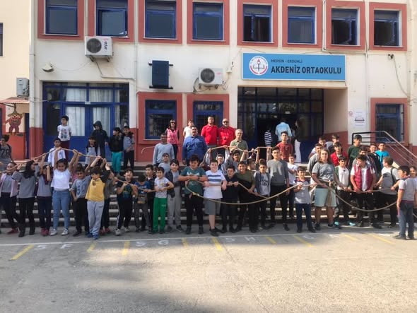 As the Tug-of-War Federation, we visited Erdemli Akdeniz Middle School...