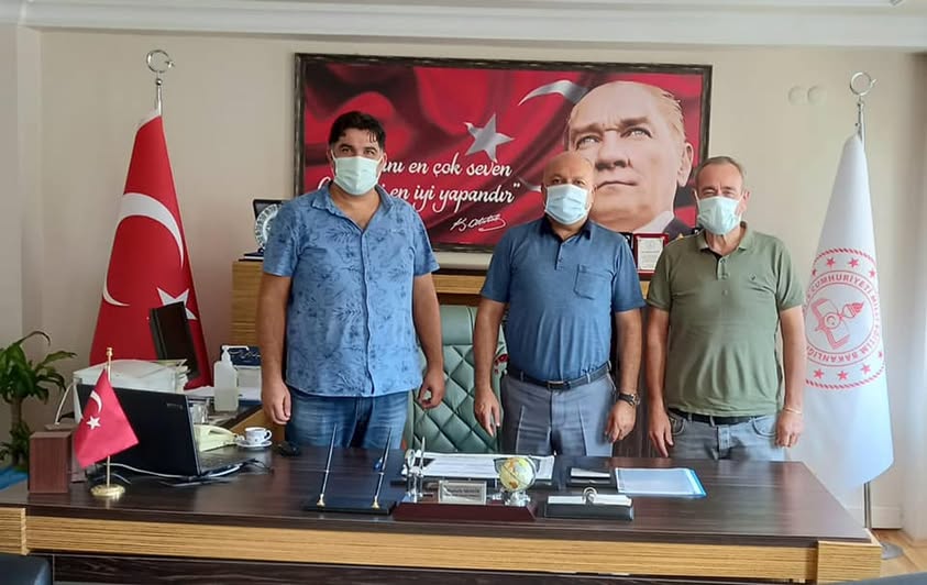 Silifke İlçe Milli Eğitim Müdürü Mustafa SEZGİN’e makamında ziyaret