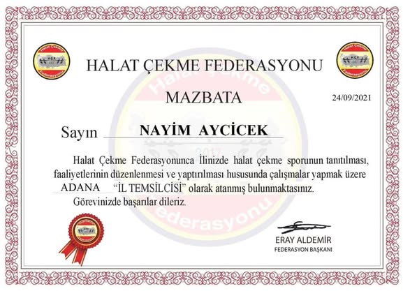 Naim Ayçiçek Hocamızın Ataması Yapılmıştır.