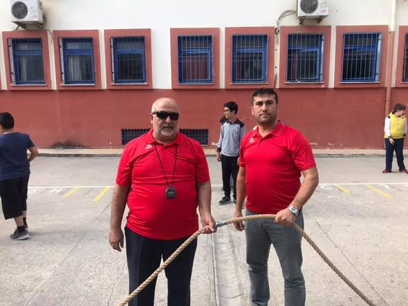 As the Tug-of-War Federation, we visited Erdemli Akdeniz Middle School... - 1