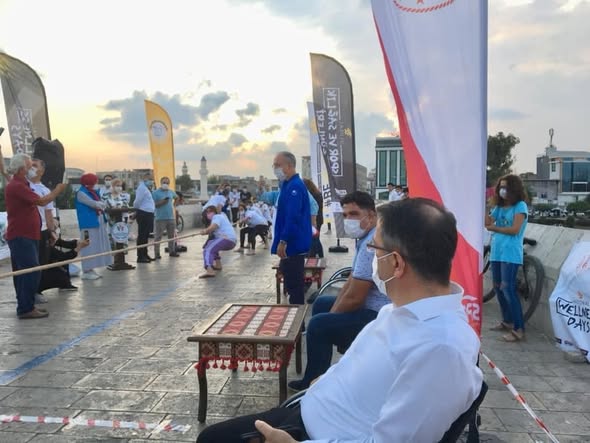 Tarihi Taş Köprüde Halat Çekme Spor faaliyeti yapıldı. - 3